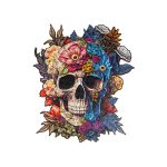 Wooden Jigsaw Puzzle —Skull