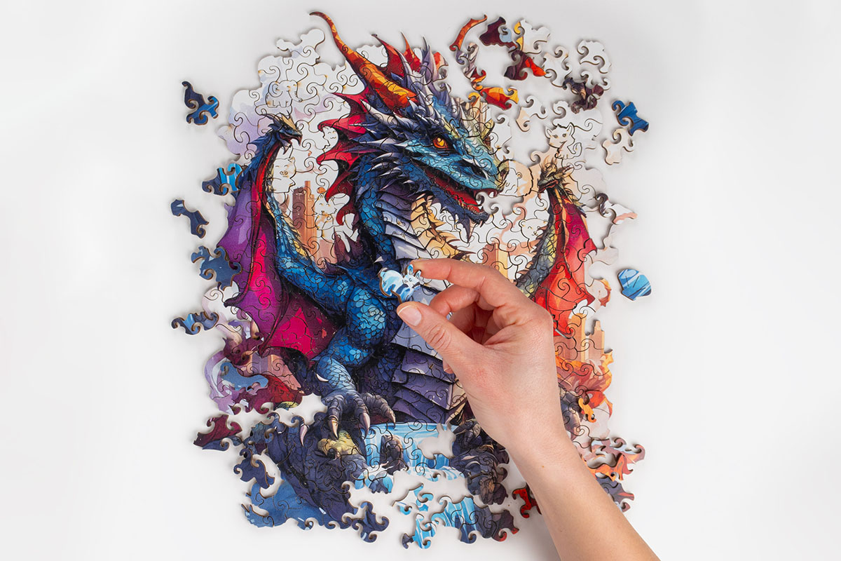 Wooden Jigsaw Puzzle — Dragon