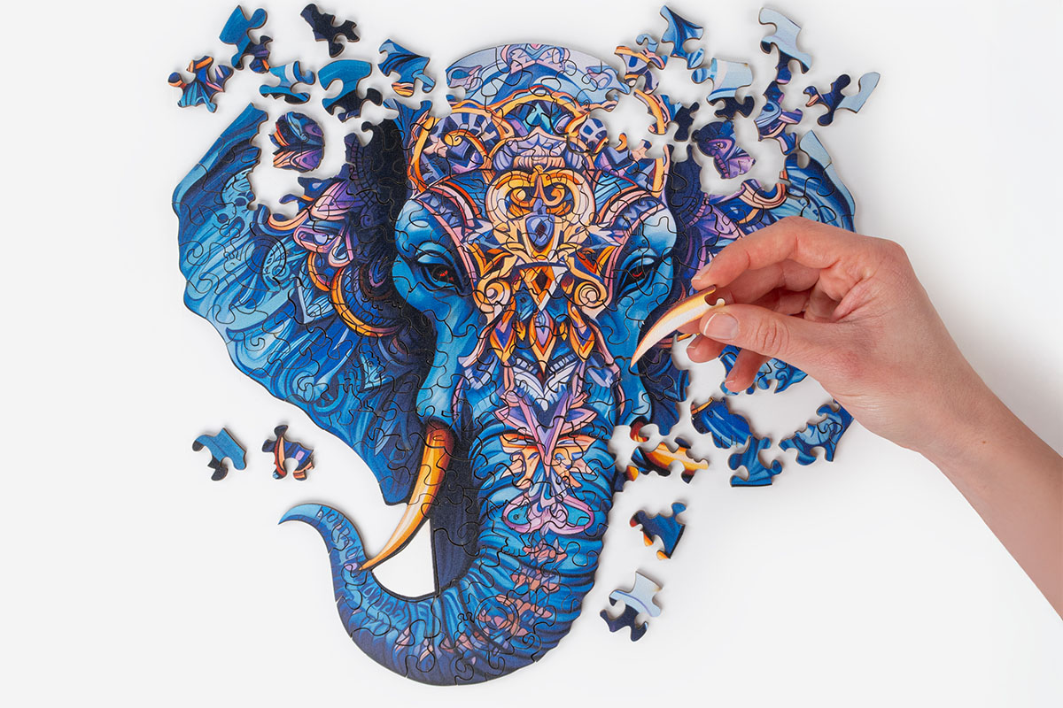 Wooden Jigsaw Puzzle — Elephant