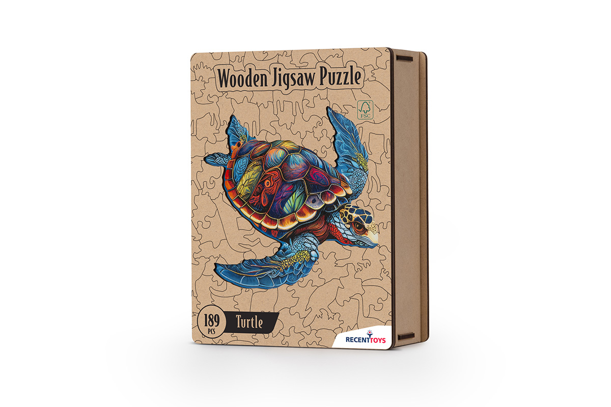 Wooden Jigsaw Puzzle — Turtle