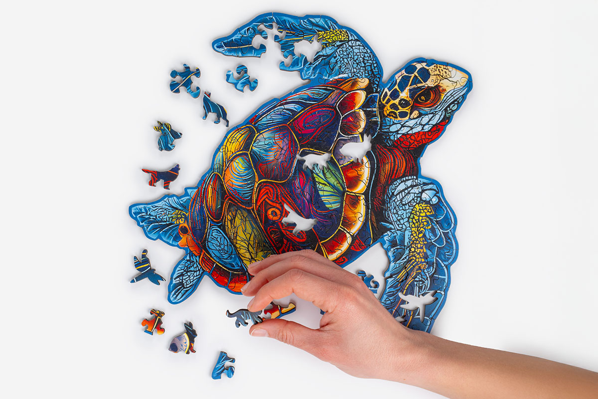 Wooden Jigsaw Puzzle — Turtle