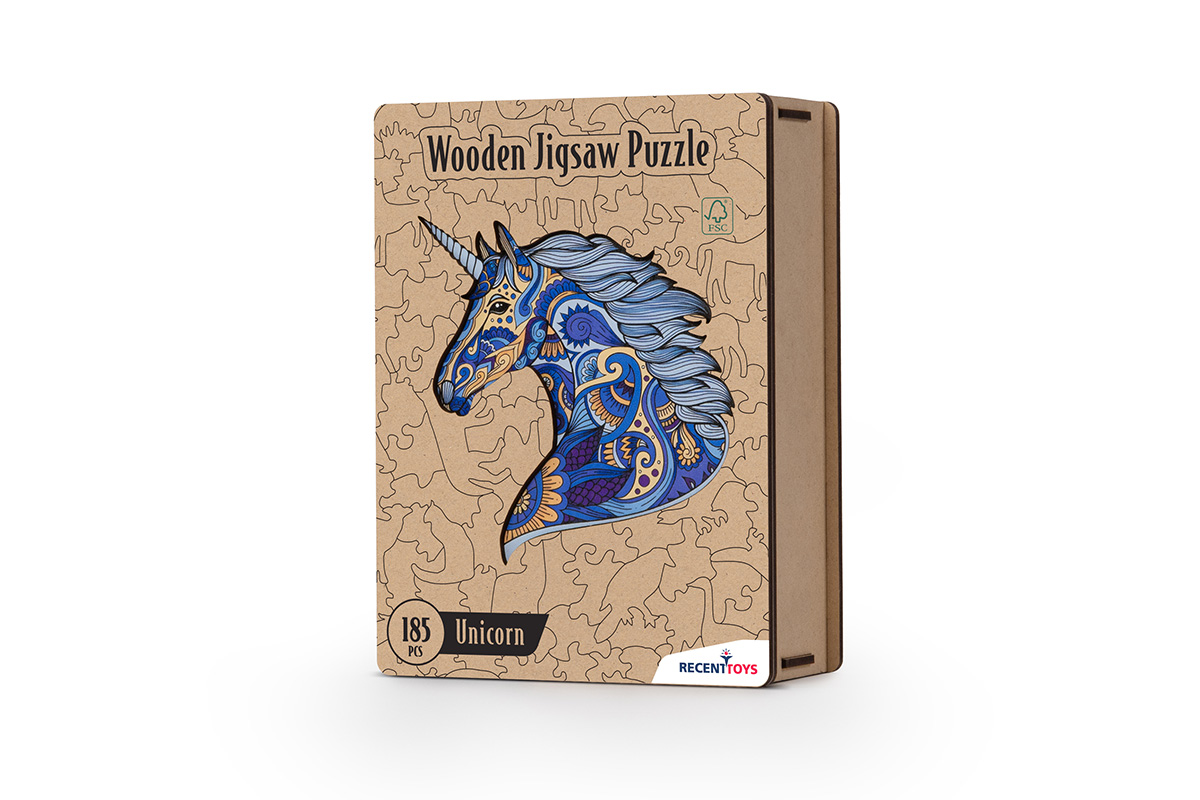 Wooden Jigsaw Puzzle — Unicorn