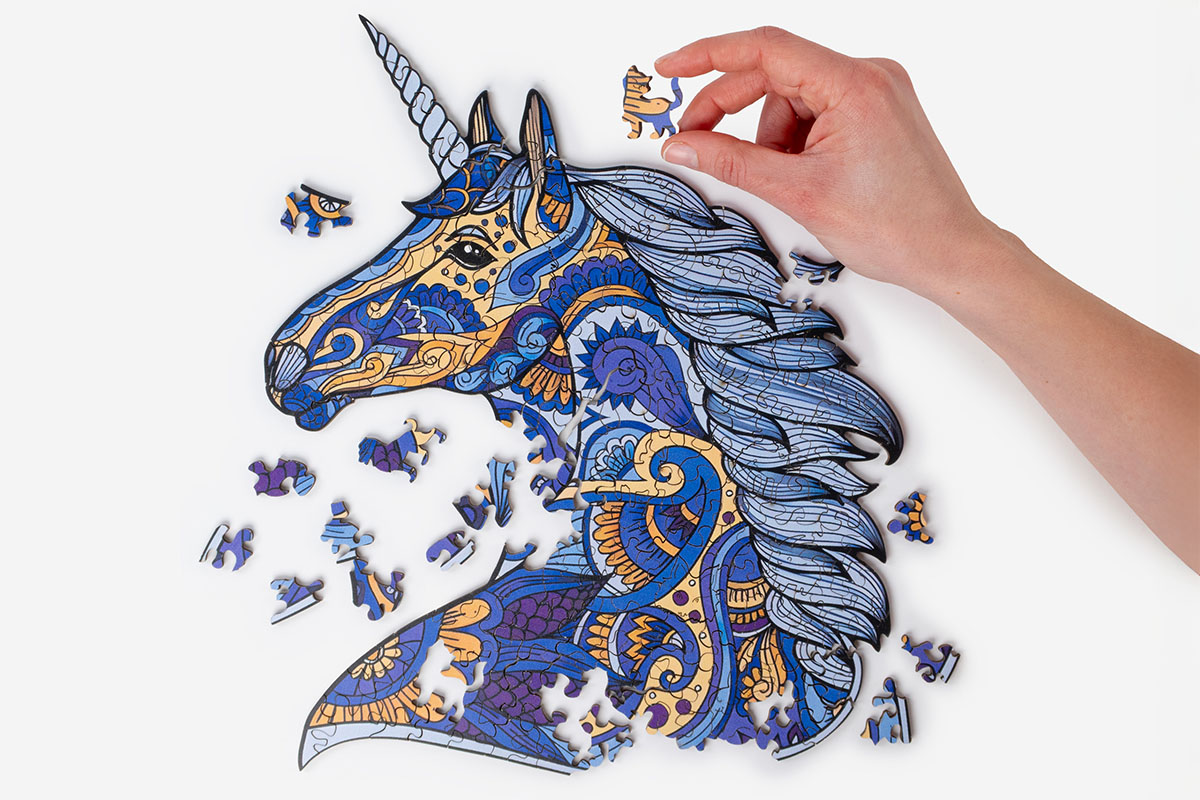 Wooden Jigsaw Puzzle — Unicorn