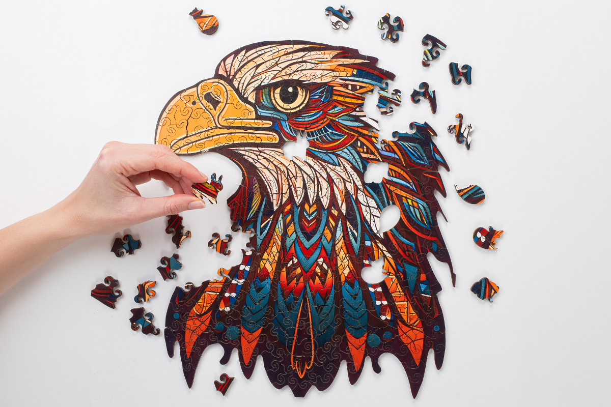 Recent Toys Wooden Jigsaw Puzzle Eagle